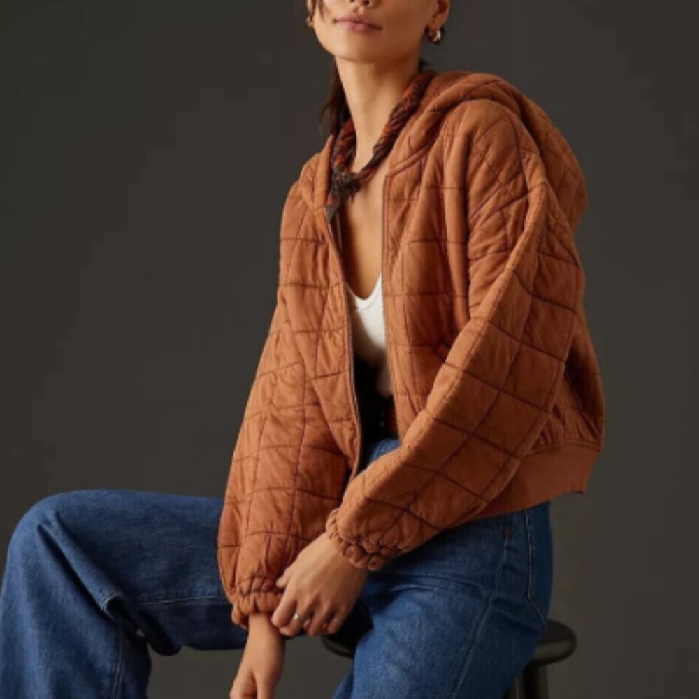 Pilcro Quilted Bomber Jacket
